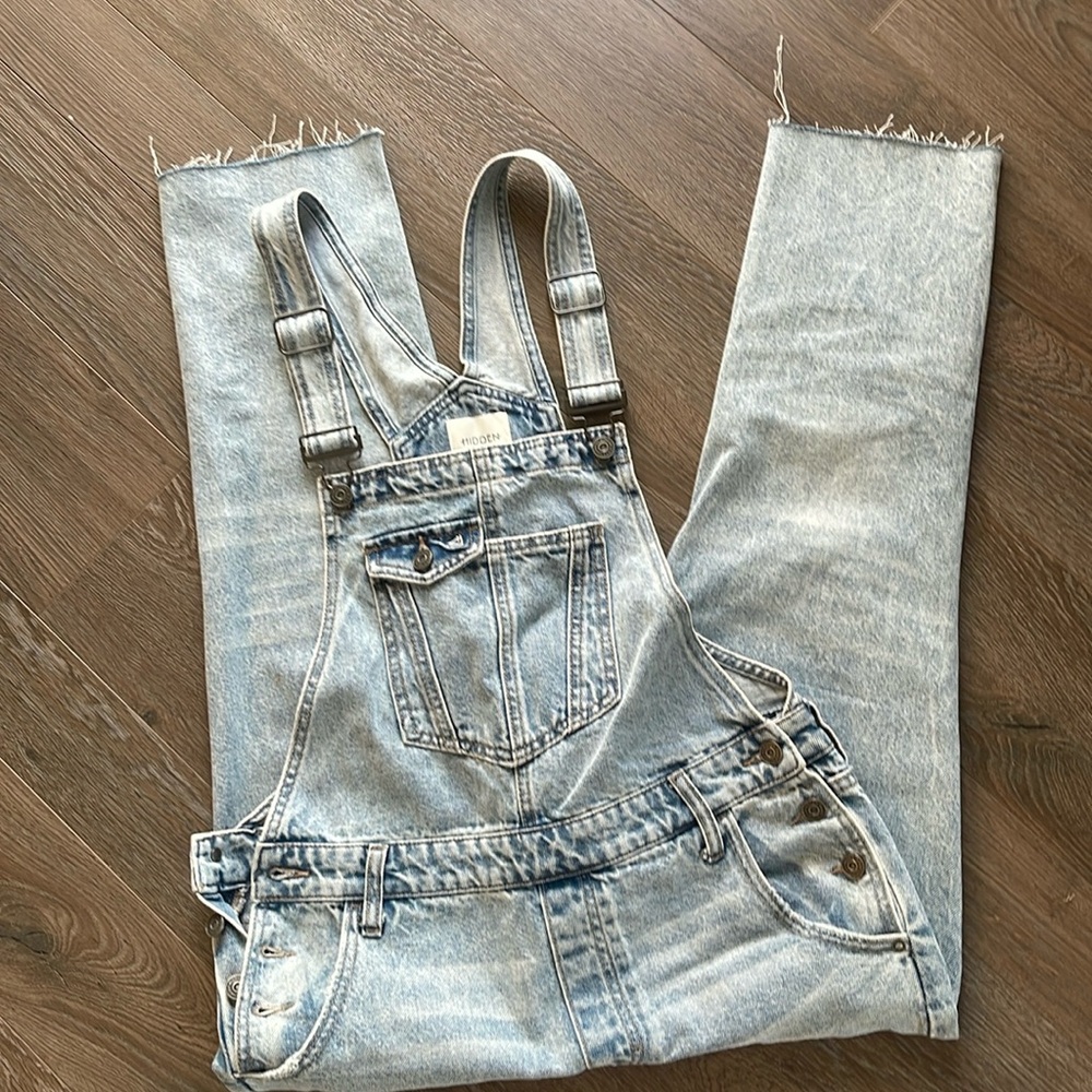 Hidden Denim Overalls Size Medium